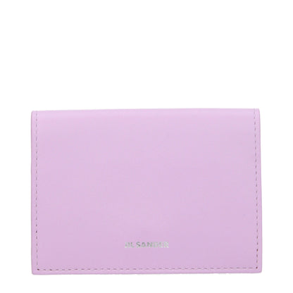 Jil Sander Pink Leather Cardholder