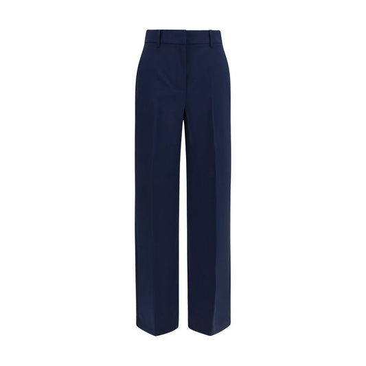 Max Mara Blue Wool Oves Aries Casual Pants