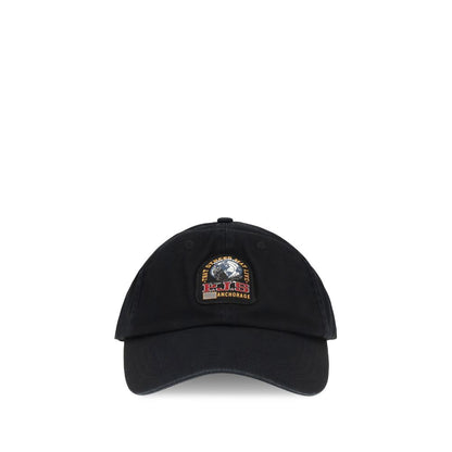 Parajumpers Black Cotton Cap (Baseball Hat)