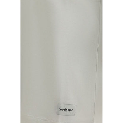 Saint Laurent White Cotton T-Shirt