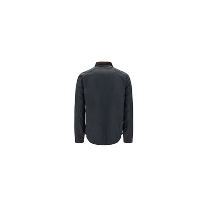 Barbour Black Cotton Full-Length Jacket