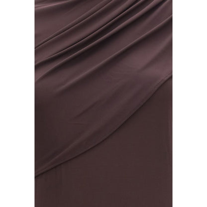 Courrèges Brown Viscose Casual Dress