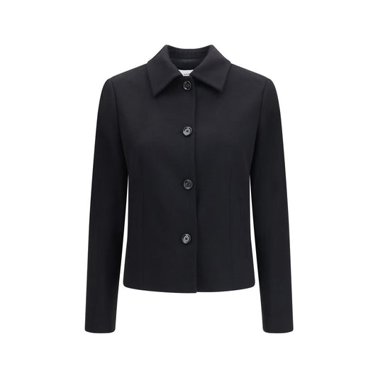 Lardini Black Wool Oves Aries Full-Length Jacket