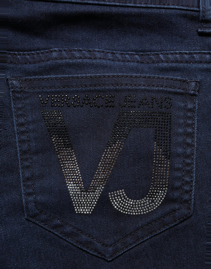 Versace Jeans Couture Blue High Waist Skinny Denim Trouser Jeans