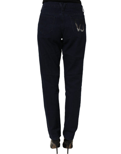 Versace Jeans Couture Blue High Waist Skinny Denim Trouser Jeans