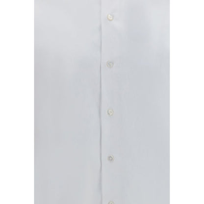 Finamore White Cotton Dress Shirt