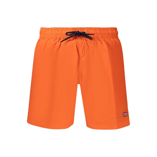 Norway 1963 Orange Polyamide Men's Boxer