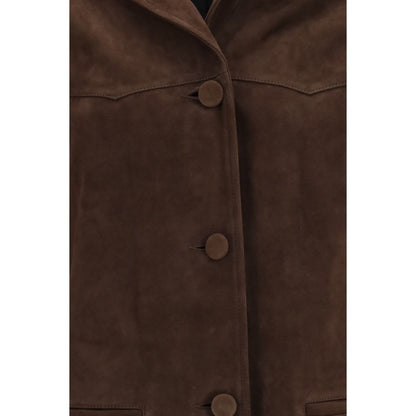 Tory Burch Brown Goatskin Jacket