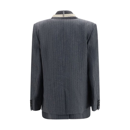 Sacai Gray Wool Oves Aries Jacket