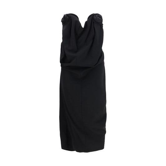 Magda Butrym Black Wool Oves Aries Cocktail Dress