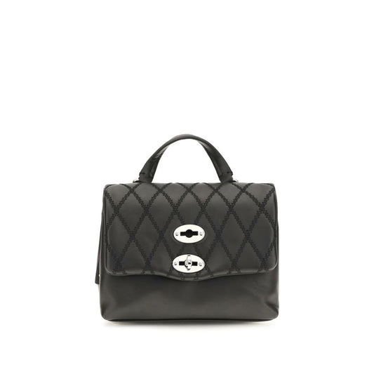 Zanellato Black Calf Leather Bos Taurus Shoulder Bag
