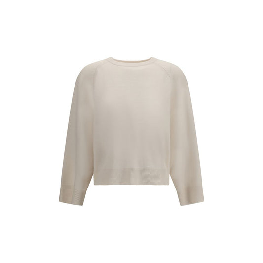 Brunello Cucinelli White Cashmere Sweater