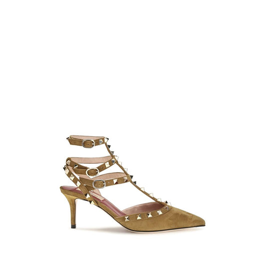 Valentino Garavani Beige Suede Leather Pumps