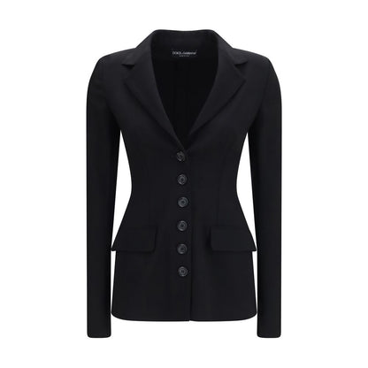 Dolce & Gabbana Black Wool Oves Aries Full-Length Jacket