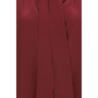 Jacob Cohen Bordeaux Silk Blouse