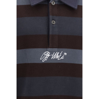 Off-White Multicolor Cotton Polo Shirt