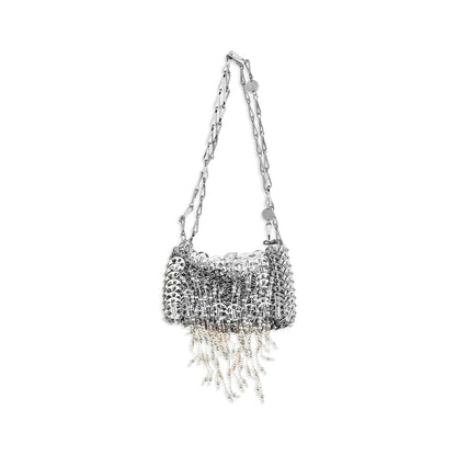 Rabanne Silver Stainless Steel Shoulder Bag