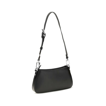Vivienne Westwood Black Calf Leather Bos Taurus Shoulder Bag