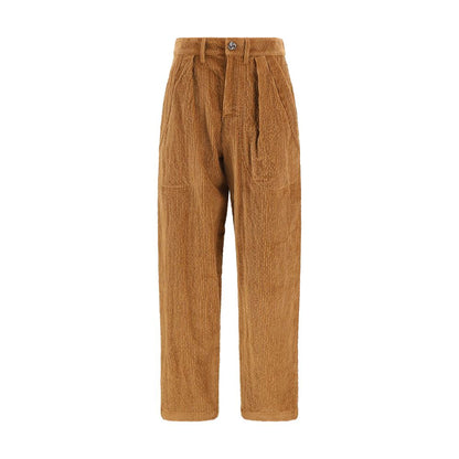 Kristina Ti Brown Cotton Casual Pants