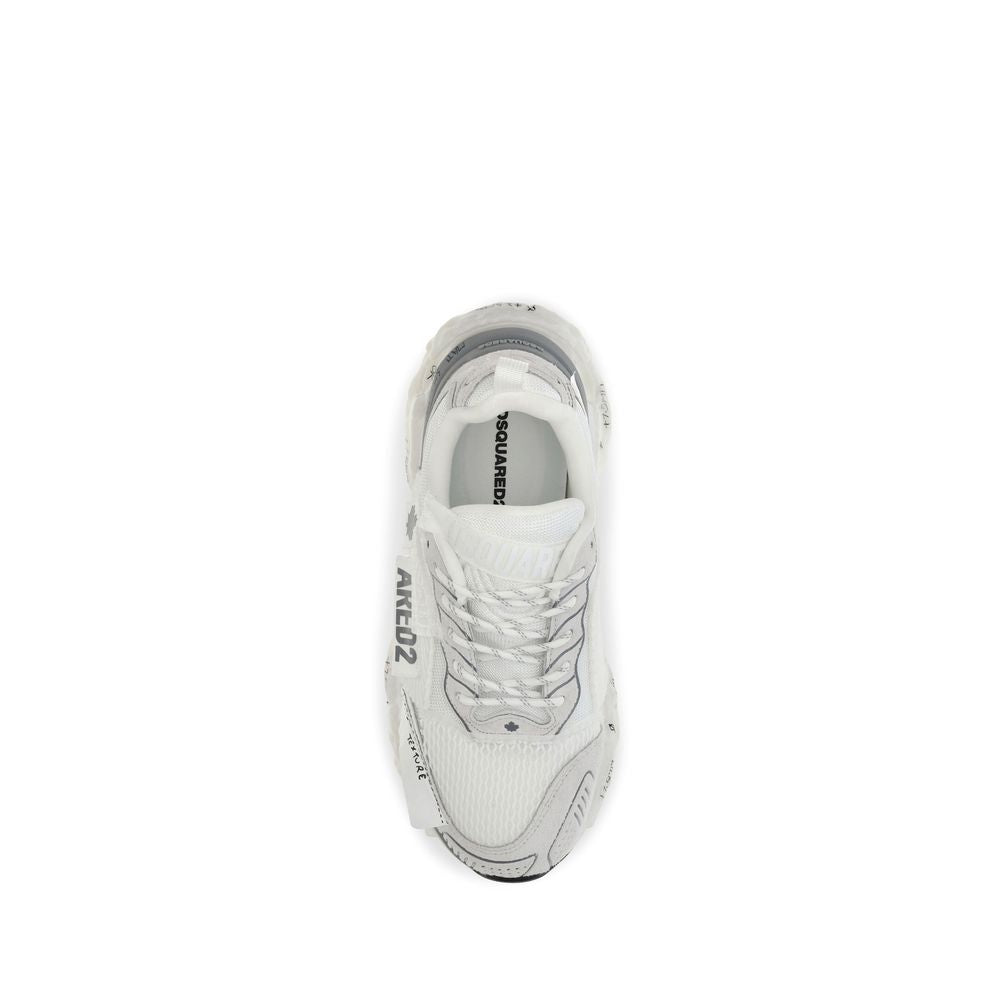 Dsquared² White Polyester Athletic Sneakers