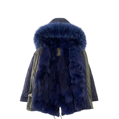 Mr&Mrs Italy Blue Cotton Women's Jacket