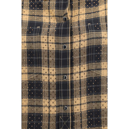 PINKO Beige Viscose Pattern Shirt