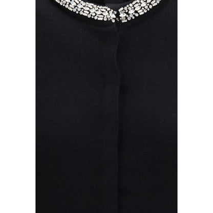 PINKO Black Wool Oves Aries Cardigan