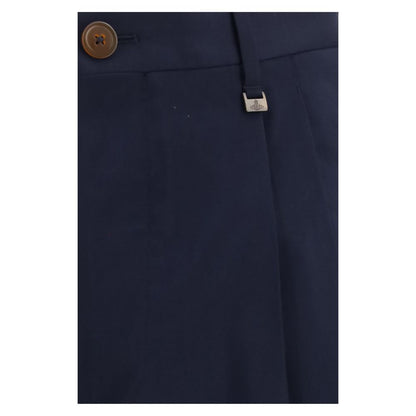 Vivienne Westwood Blue Wool Oves Aries Dress Pants
