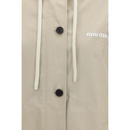 Miu Miu Beige Cotton Coat
