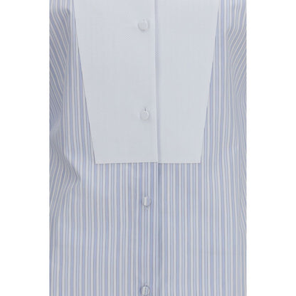 Tom Ford Blue Cotton Pattern Shirt