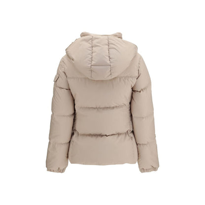 Moncler Beige Goose Down Shell Jacket