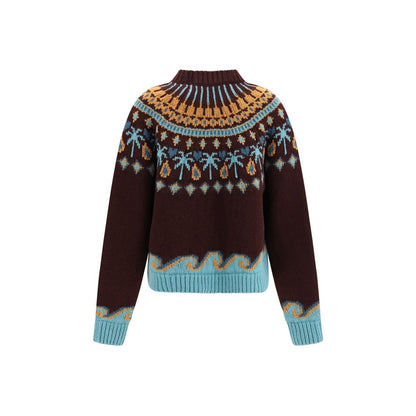 Alanui Bordeaux Wool Oves Aries Sweatshirt
