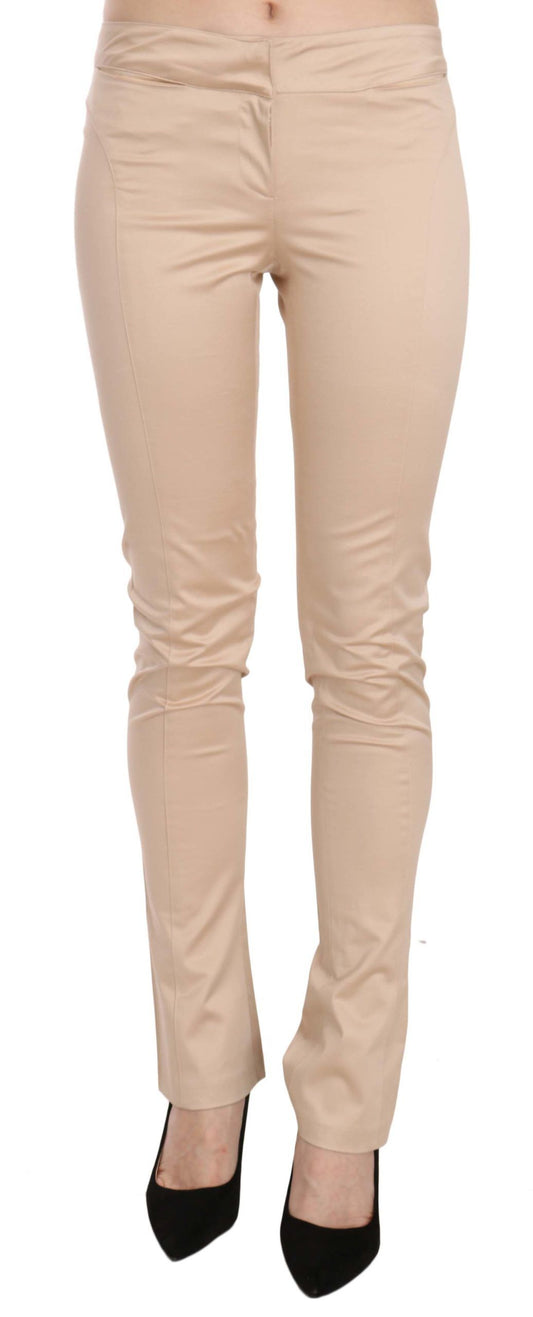 Just Cavalli Elegante Creme Niedrigbund Skinny-Hose