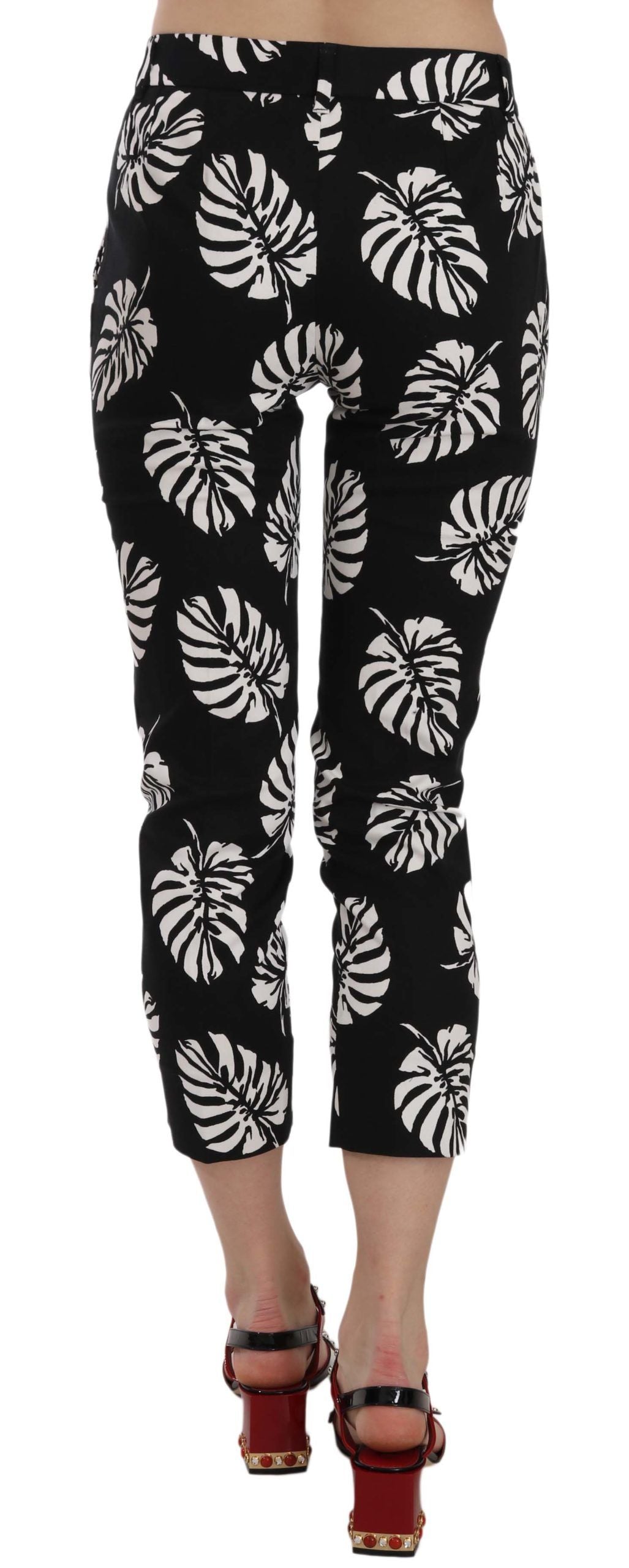 Dolce & Gabbana Capri Élégant Skinny Avec Imprimé Palmier