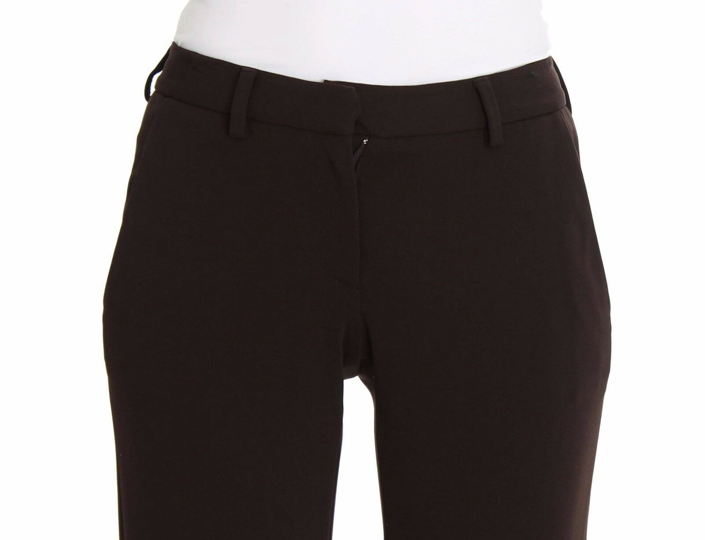 Pantaloni casual elasticizzati marroni