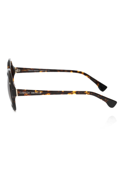 Frankie Morello Black Acetate Women's Sunglass