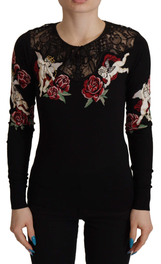 Dolce &amp; Gabbana – Strickjacke mit Engelsstickerei