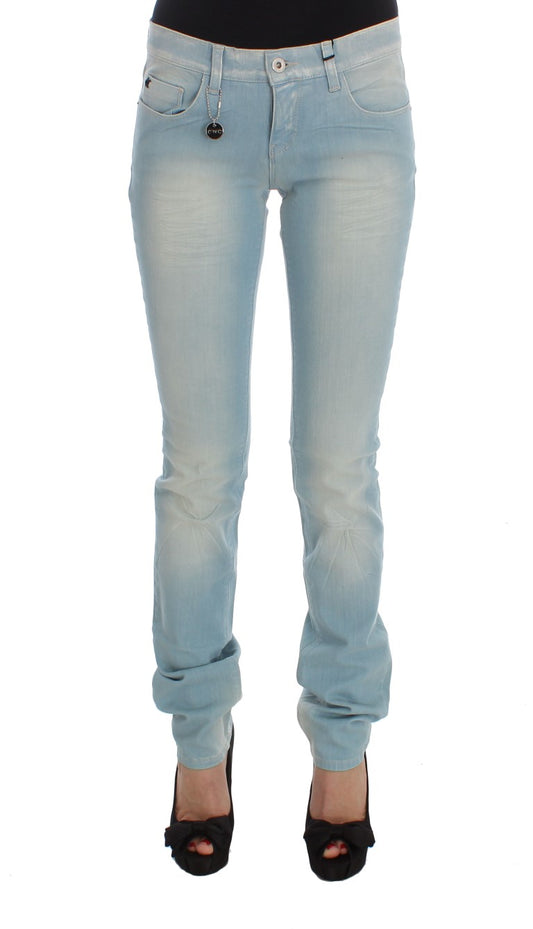Jeans super slim fit in misto cotone blu