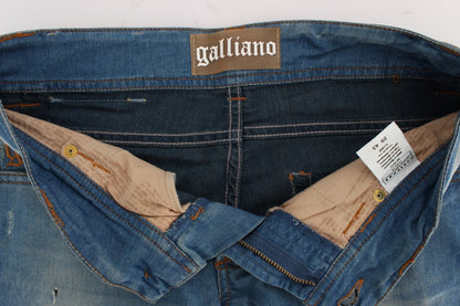 Jeans slim fit in misto cotone lavaggio blu