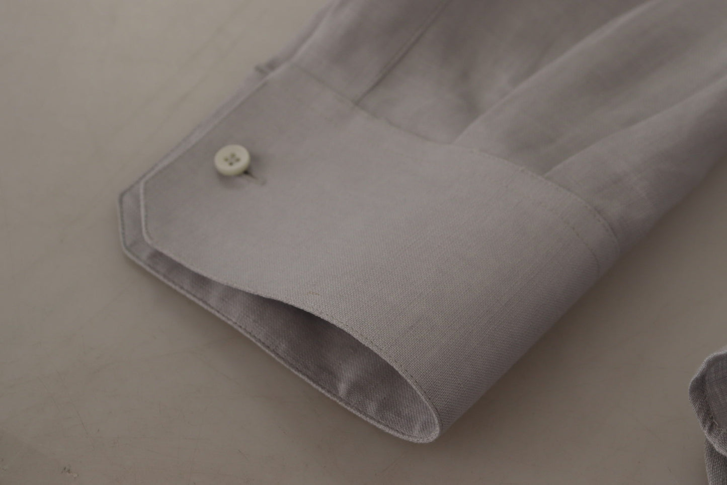Camisa Formal ORO Lino Gris Manga Larga