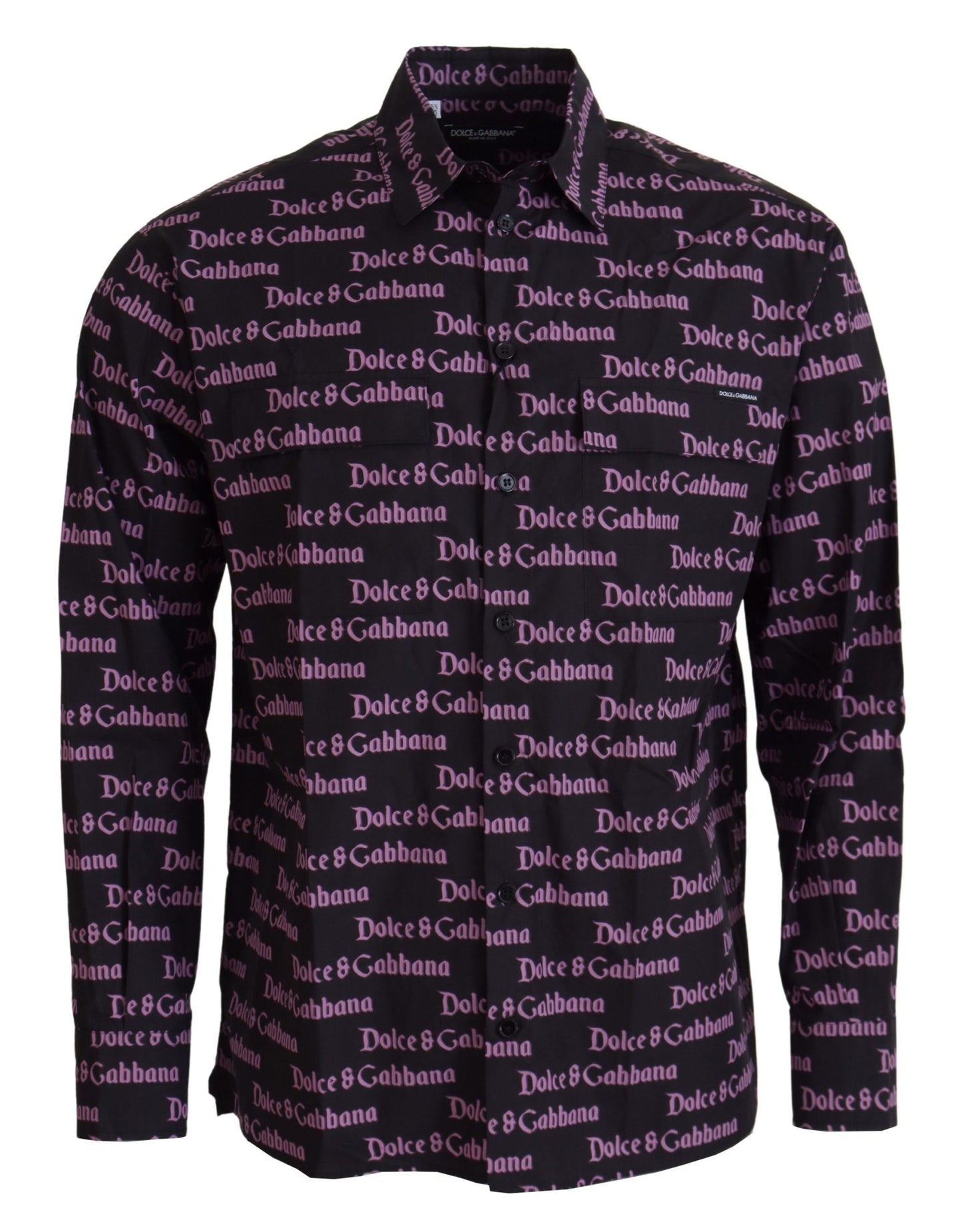 Camicia formale con abito slim con logo viola nero
