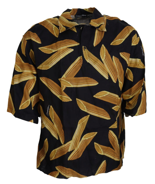 Camicia casual in lino Penne Rigate nera casual