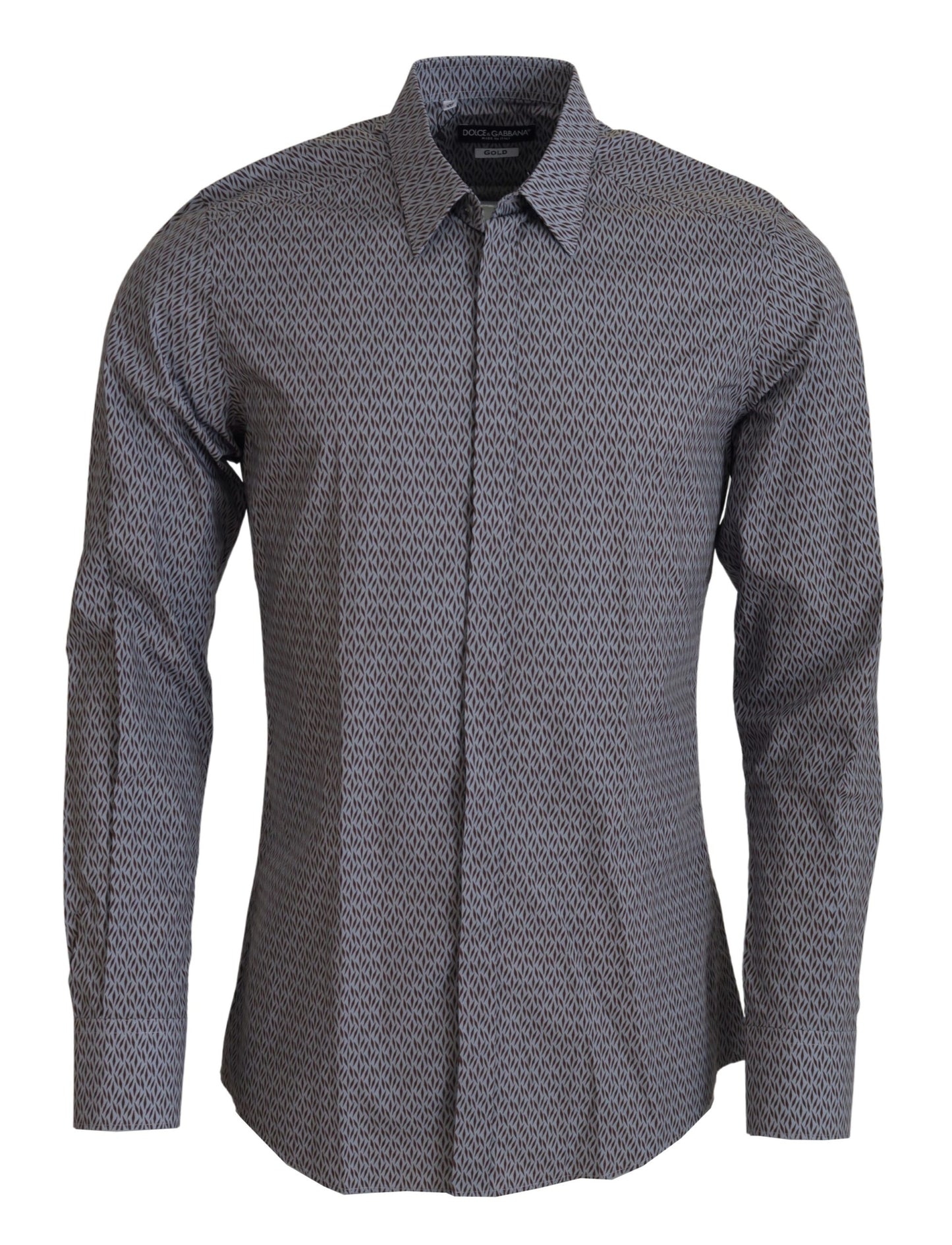 Camicia formale abito slim fit ORO marrone grigio
