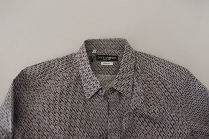 Camicia formale abito slim fit ORO marrone grigio