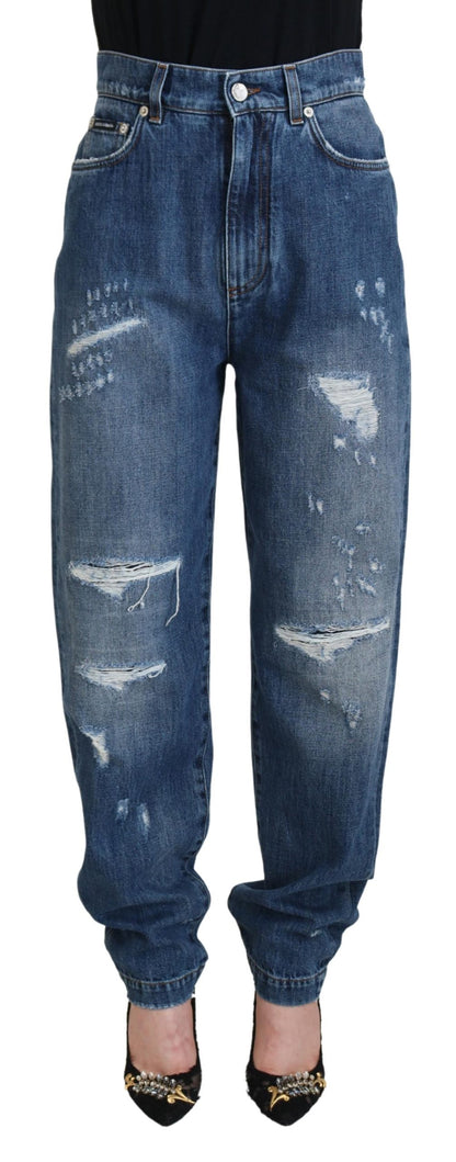 Dolce &amp; Gabbana Elegante zerfetzte Jeans