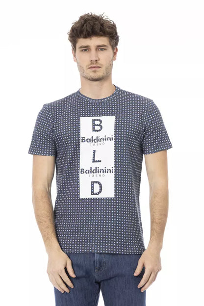 T-shirt pour homme en coton gris Baldinini Trend