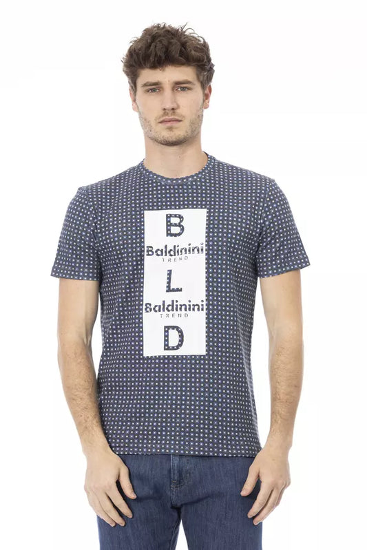T-shirt pour homme en coton gris Baldinini Trend