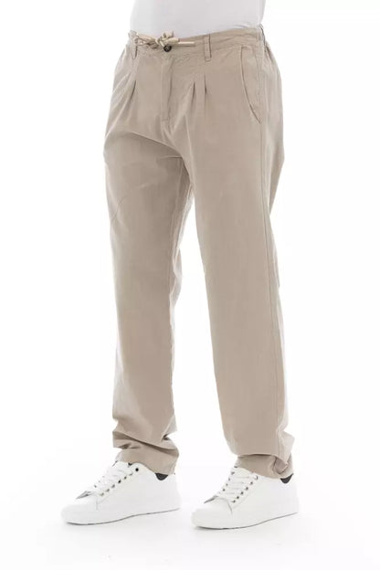 Pantalons Chino pour Hommes Baldinini Trend Beige en Coton