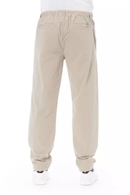 Pantalons Chino pour Hommes Baldinini Trend Beige en Coton