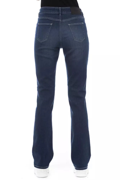 Jeans pour femmes en coton bleu Baldinini Trend